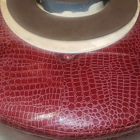 BRAND NEW , 100% RABBIT FUR FEDORA, SIZE 57 , CROWN DOVE - Picture 5 of 5